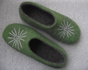 Felted slippers for women