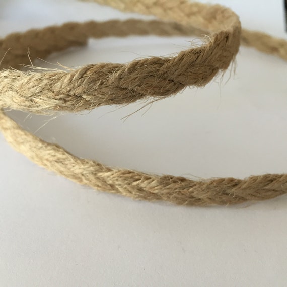 Jute cord Burlap cord Jute webbing 0.4 in wide 1 cm wide