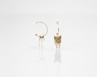 Hypoallergenic Silicone 3D Pig Hoop Earrings