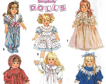 Simplicity 8211 Wardrobe For 18" Doll, Doll Clothes Sewing Pattern, UNCUT