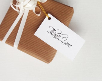 Thank you tags printable gift tags minimalist small tags instant download