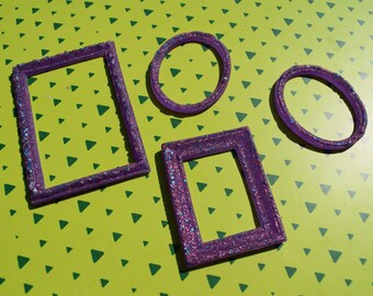 Novelty miniature Frames 5 shapes and sizes. / Classic & Cthulhu inspired / Scrabooking.