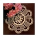 Crochet Doily Cream–10” Diameter–Small Doily– Round Lace Doily–Crochet Table Topper – Centerpiece - Gift Idea.