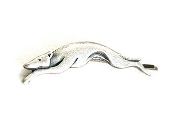 Fabulous Greyhound Hair Grip/Bobby Pin with Antique Silver Finish