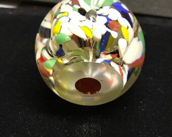 vintage hand blown glass paper weights