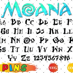 moana alphabet etsy