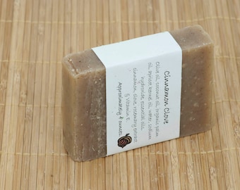 Cinnamon Clove Soap Scented with Essential Oils, 4 Ounces