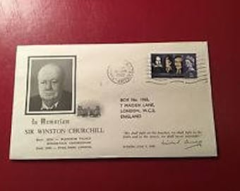 WINSTON CHURCHILL MEMORIAL Cacheted Cover Great Britain 1/24/1965