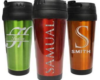 Personalized Travel Coffee Mug, Coffee Tumbler, Travel Tumbler, Travel Coffee Cup, Custom Coffee Mug, Monogrammed Travel Coffee Mugs