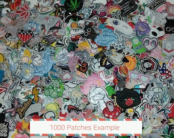 Bundles of 10, 25, 50, 75, 100, 200, 500, or 1000 Random Iron on Patches! Huge lot!