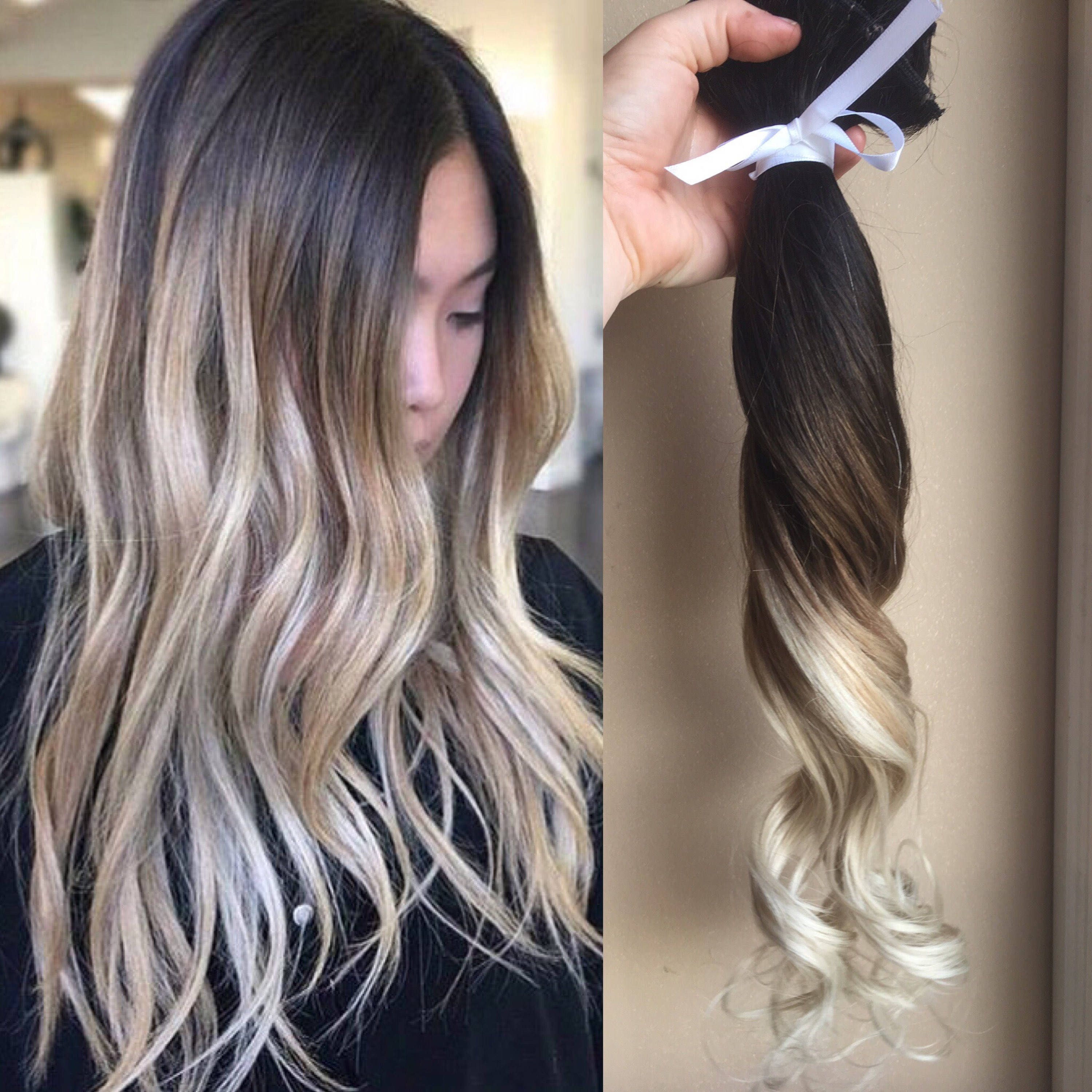 Ombre Hair Extensions Balayage Hair Extensions Wedding Hair