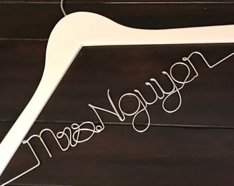 SUPER SALE Wedding Hanger/Personalized Wedding Hanger/Bride Hanger/Hanger/Bride/Name Hanger/Wedding Hanger/Custom Hanger.