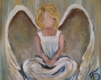 Blonde Sitting Angel