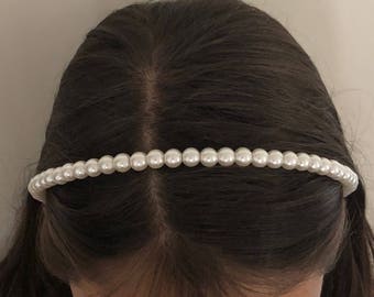 Single Pearl Head Band