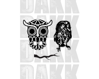 Realistic Owl SVG File