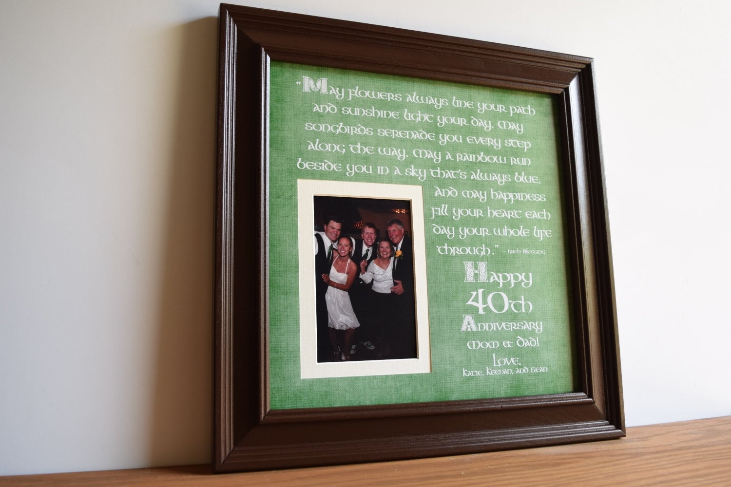Irish Wedding Gift Irish Wedding Anniversary Irish