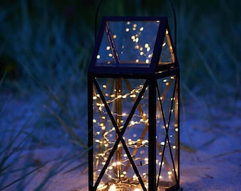 100 LED Battery Operated Fairy Lights, Rustic Wedding, Centerpiece, Room Decor, Party, Garden, Indoor Outdoor, 7ft Copper String Lights