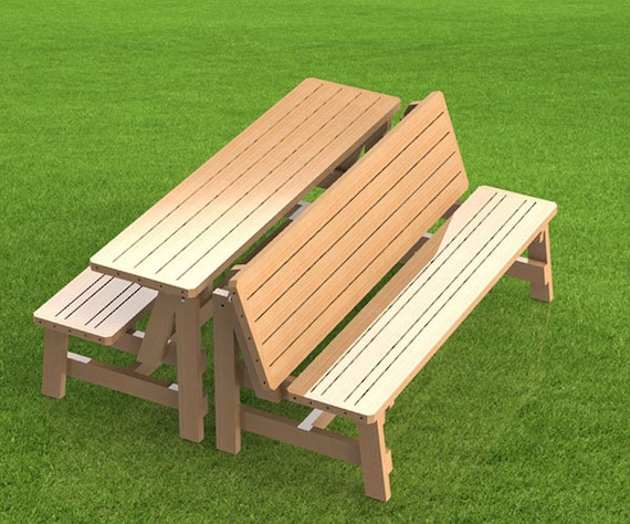 Convertible 6ft Bench To Picnic Table Bination Building