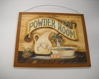 Powder room wall art | Etsy