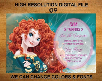Merida invitation | Etsy