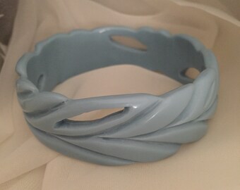 Blue Vintage bangle Bakelite era
