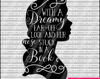 Belle quote, Beauty and the Beast, Quote DIY Cutting File - SVG, PNG, Dxf Files - Silhouette Cameo