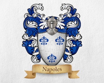 Napoles Family Crest - Print