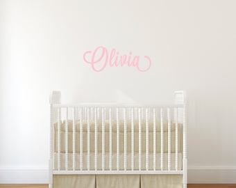 Custom Name Wall Decal / Nursery Wall Sticker / Personalized Vinyl Wall Lettering
