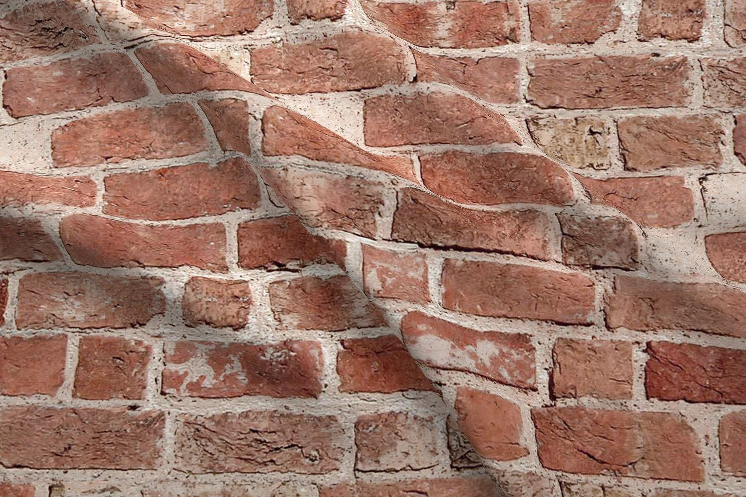 Brick Wall Fabric Antique Brick Fabric By Willowlanetextiles