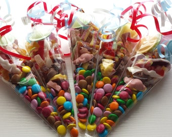 Paper Cone Bags-20 Nut and Popcorn Bags-Favor Bags-Treat