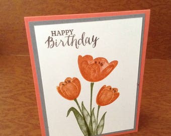 Birthday filled with Bouquet of Tulips