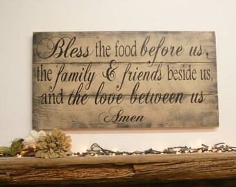 Bless The Food Family Religious Kitchen Pallet Bless The Food Family Religious Kitchen Pallet