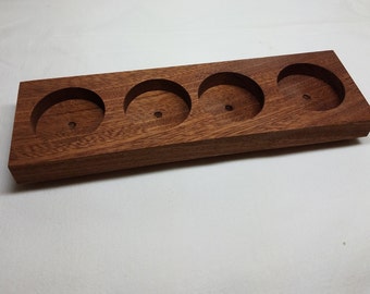 Walnut 4 Votive Candle Holder