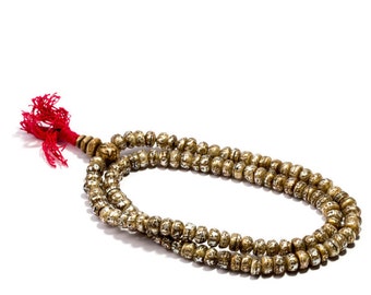 Mala Meditation Beads Fresh Water Pearl 108 Mala beads Om Mane Padme Hum Yoga Jewellery Prayer Beads M3 Buddhist Free UK Delivery + Gift Bag