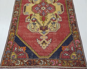 4 by 8, Turkish rug, Oushak rug, Vintage rugs, Area rugs, Vintage Oushak rug