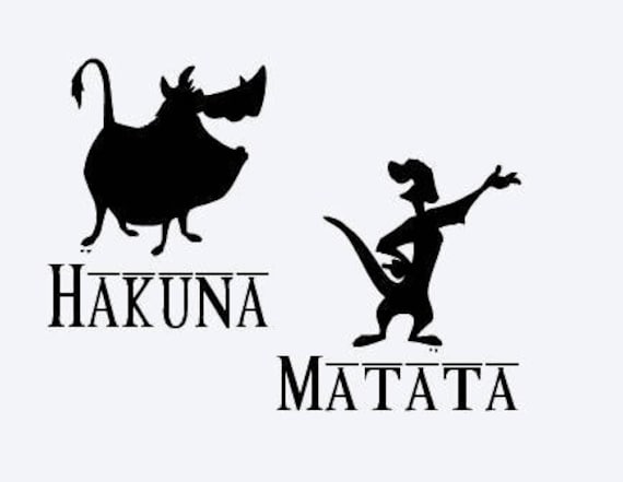 Download disney lion king silhouette hakuna matata pumba timone