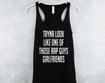 Rap Guys Girlfriends - Workout Tank - Womens Tank Tops - Workout Tank Top - Fitness Tank Top - Yoga Shirt - Gym Shirt - Workout Shirt