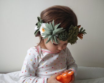 Succulent flower Crown