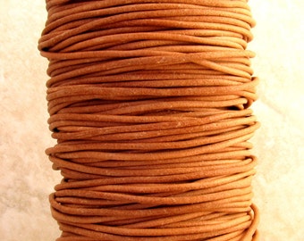 Greek Leather Cord, Natural, 2-MM, 12-feet M129