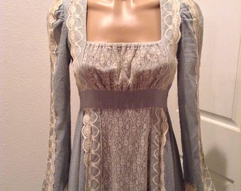 Vintage Gunne Sax Dress 1970s Festival Maxi Rare