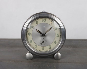 Vintage french clock, industrial, loft, ca 1950