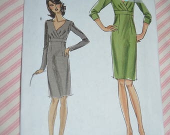 Vogue 8409 Misses Dress Sewing Pattern - UNCUT - Size 6 8 10 12 14