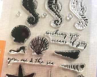 Hero Arts Color Layering Clear Stamps - CL965 Seahorse - Planner stamps/Scrapbooking stamps