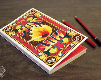 HOT 'Match Book' | Note Book | Plain Paper | 112 Pages | Indian Pop Art Stationery Sketchbook Matchbox Unique Cultural Gift