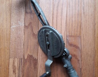 1915 Miller Falls Breast/Shoulder Hand Drill No. 118 Adjustable 2 Speed (Rare)
