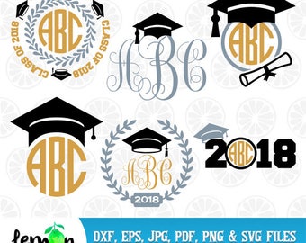 Free Free Graduation Monogram Svg 189 SVG PNG EPS DXF File