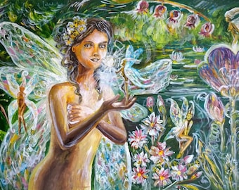 Fairytale forest Author is Oil Painting