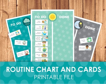 daily schedule cards printable