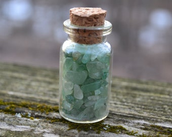 Green Aventurine Crystal Bottle