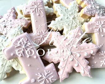 Winter ONEderland Decorated Sugar Cookies (1 Dozen)